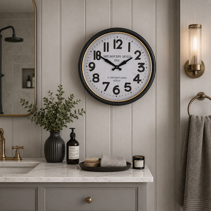 SHELBOURNE WALL CLOCK 45x45cm